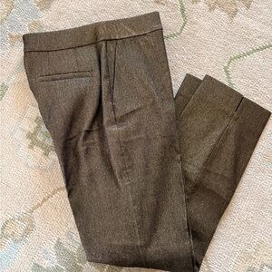 NWOT Boden Straight Stretch Gold Metallic Ankle Pants